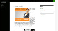Desktop Screenshot of folkzone.com
